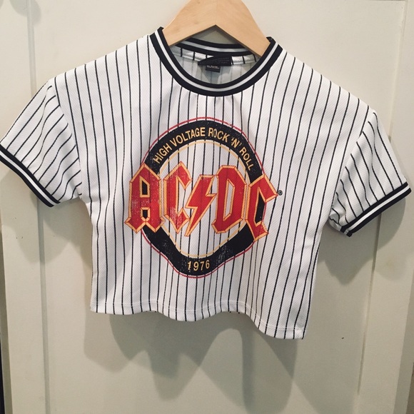 AC/DC Tops - AC/D Crop Top 7/8